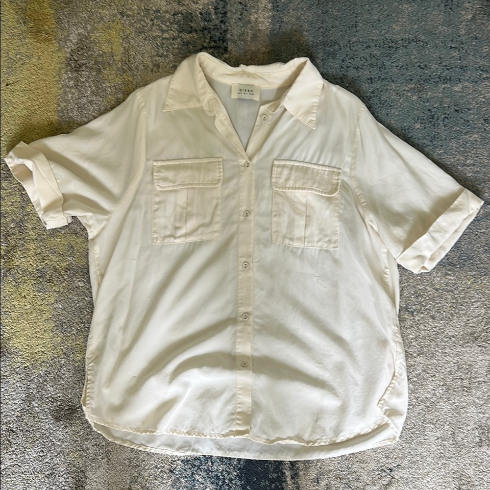 DISSH Women's Cream Button Down Shirt